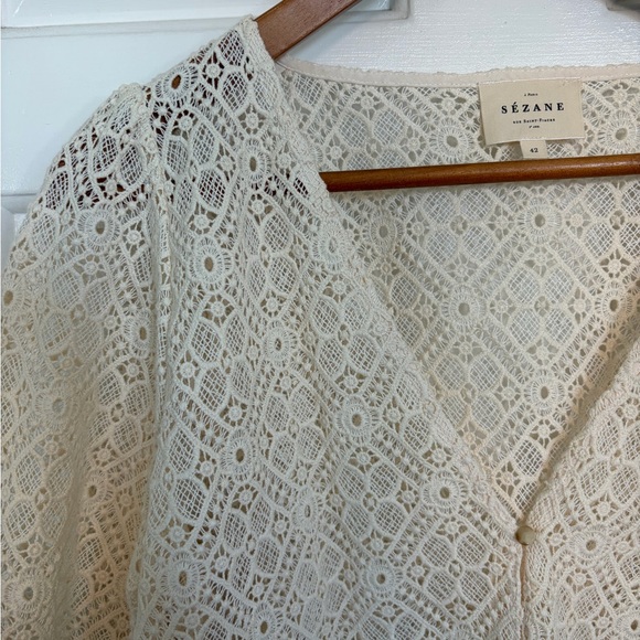NWOT Sezane Gaya Lace Blouse – 42/10 - Picture 7 of 10
